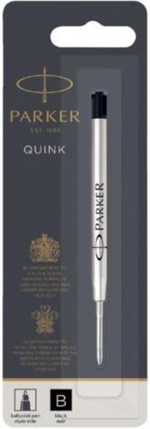 Parker balpenvullingen | broad punt | zwarte quinkflow inkt | 1 stuk