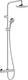 Hansgrohe vernis blend - showerpipe - 200mm maat - 1 straalfunctie - chroom - met thermostaat