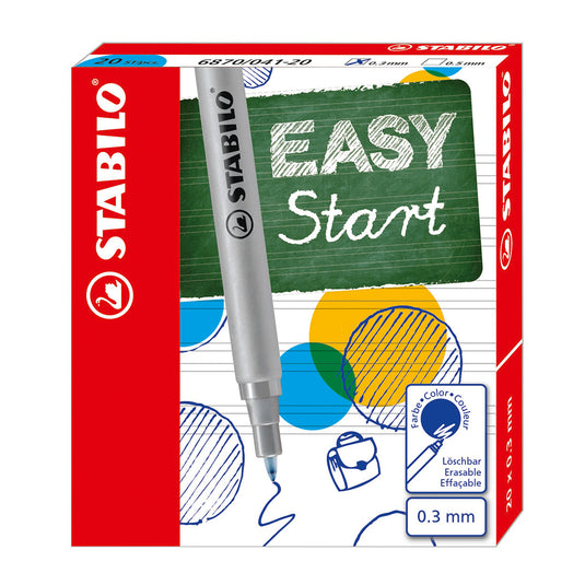 Stabilo easyoriginal - navulling fine - 20 stuks - blauw