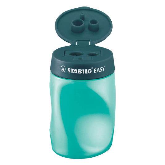 Stabilo easysharpener - 3 in 1 puntenslijper - links - petrol