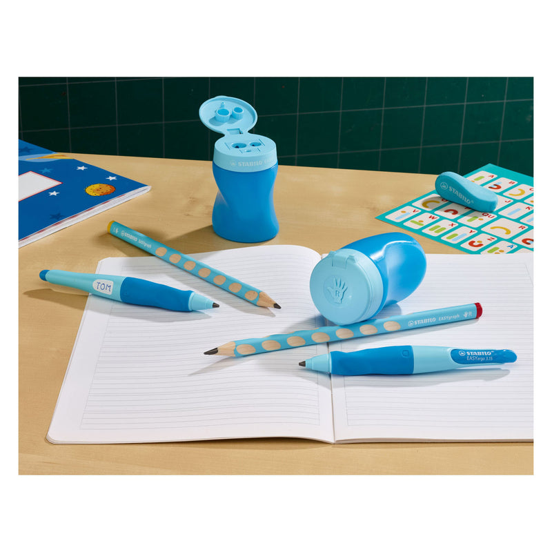 Load image into Gallery viewer, Stabilo easysharpener - 3 in 1 puntenslijper - rechts blauw
