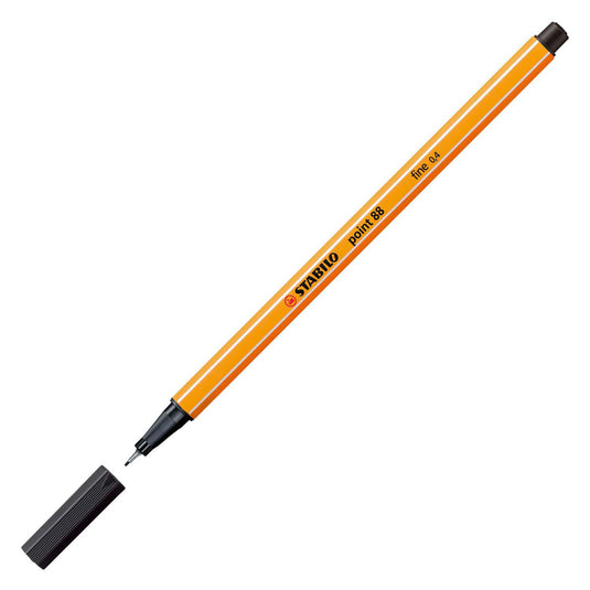 Stabilo point 88 - fineliner - zwart (88 46)
