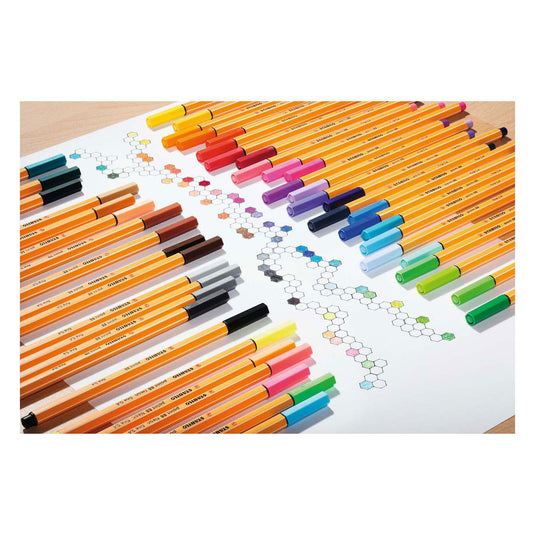 Stabilo point 88 - fineliner - zwart (88 46)