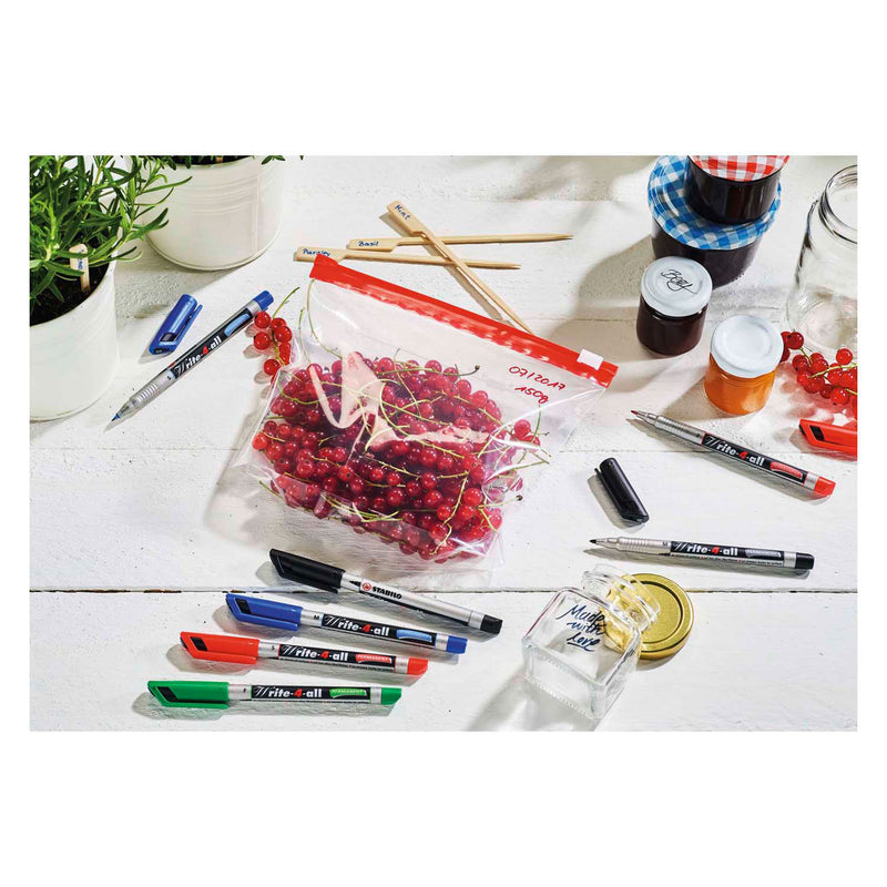 Load image into Gallery viewer, Stabilo write-4-all - permanent marker - fijn - zwart
