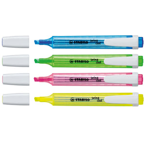 Stabilo swing cool - markeerstift - set met 4 stuks