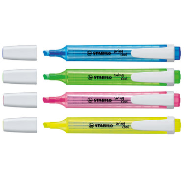 Stabilo swing cool - markeerstift - set met 4 stuks