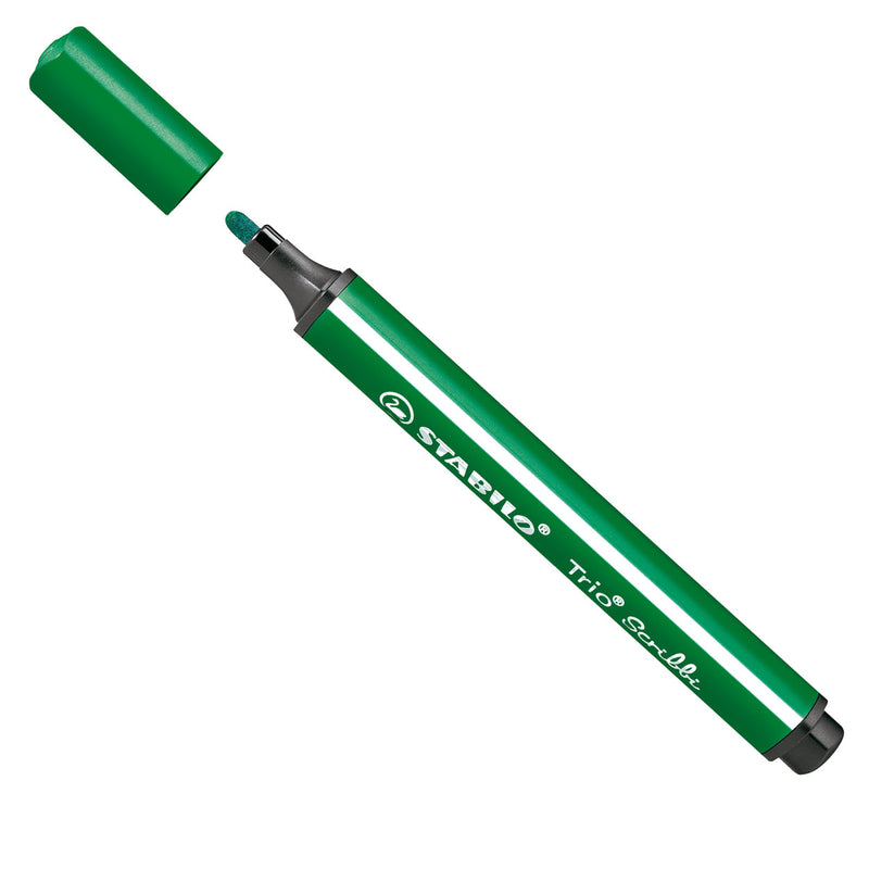 Load image into Gallery viewer, Stabilo trio scribbi - viltstift met meeverende punt - groen
