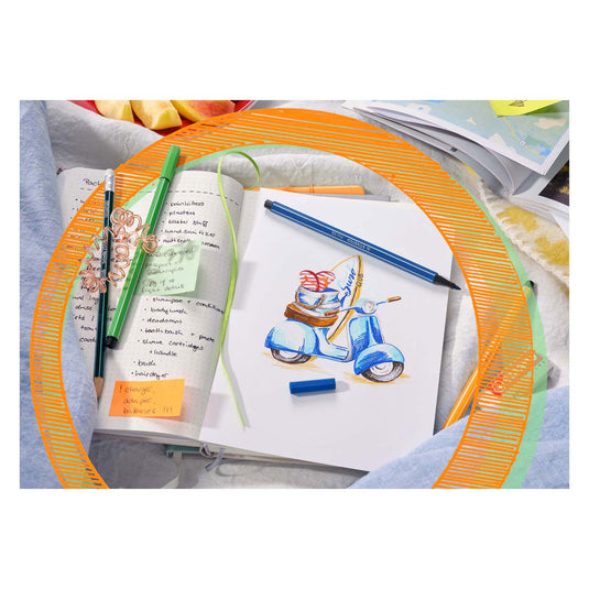 Stabilo pen 68 - viltstift - set met 6 stuks