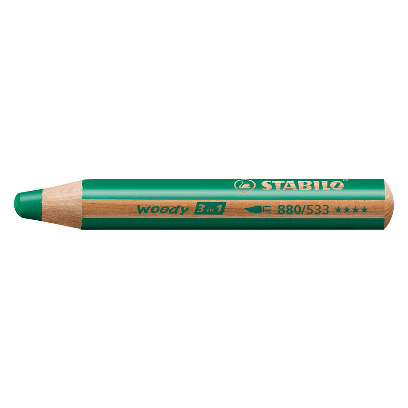 ギャラリービューアに画像をロードする, Stabilo woody 3 in 1 - multitalent potlood - groen - per stuk
