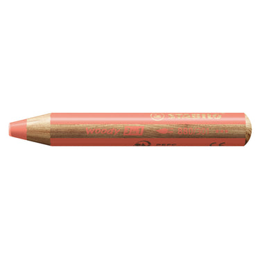 Stabilo woody 3 in 1 - multitalent potlood - pastelrood