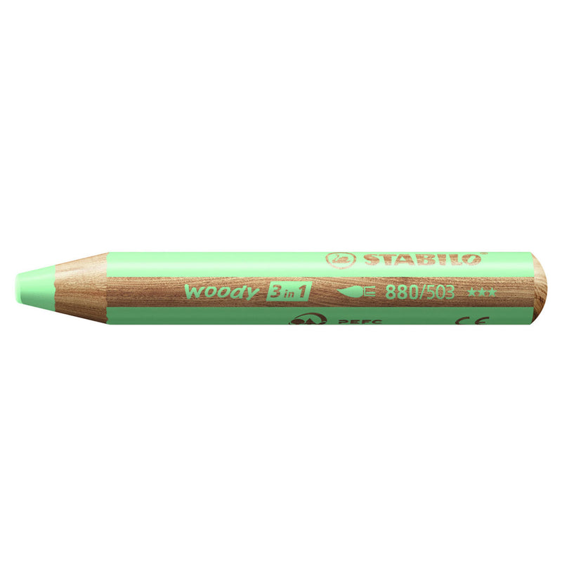 Load image into Gallery viewer, Stabilo woody 3 in 1 - multitalent kleurpotlood - pastel groen
