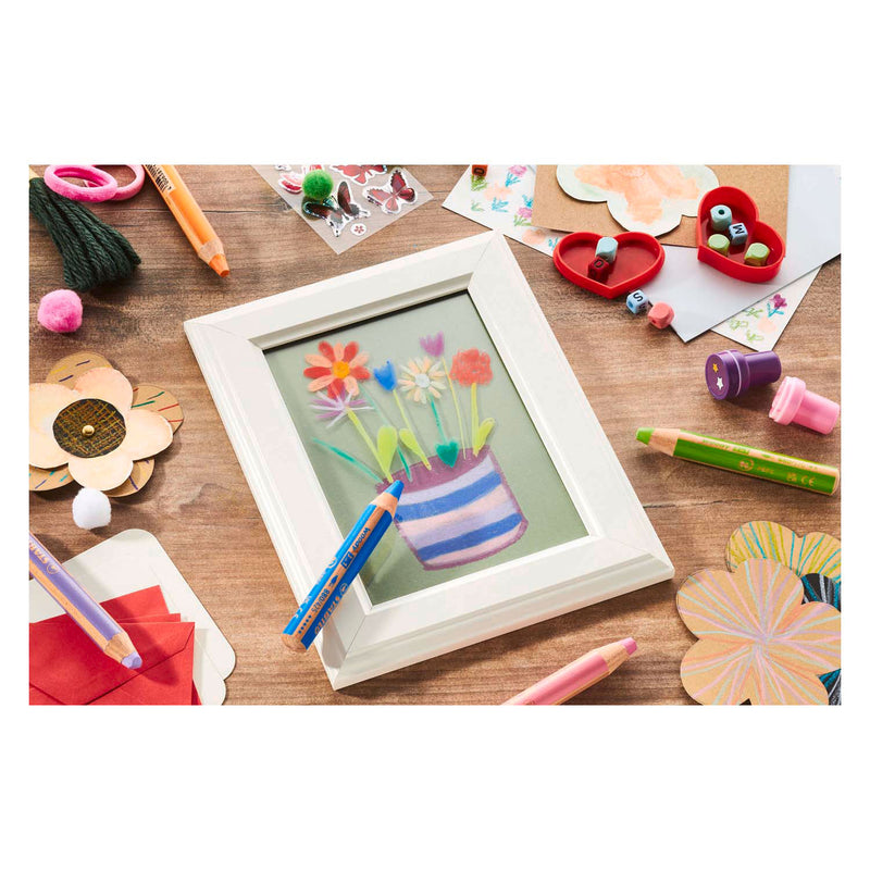 Load image into Gallery viewer, STABILO Woody 3in1 Kleurpotloden - 6 kleuren
