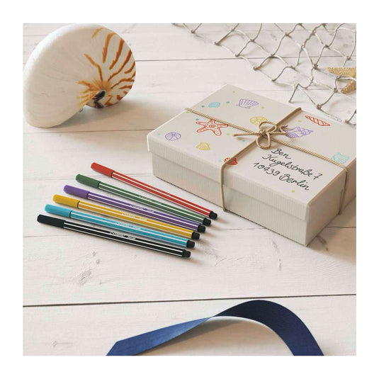 Stabilo pen 68 - viltstift - diep koud grijs (68 97)