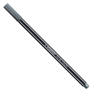 Stabilo pen 68 metallic- viltstift - zilver (68 805)