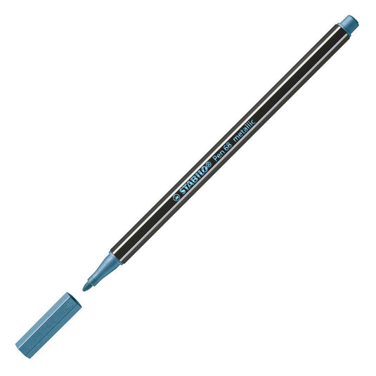 Stabilo pen 68 metallic - viltstift - blauw (68 841)