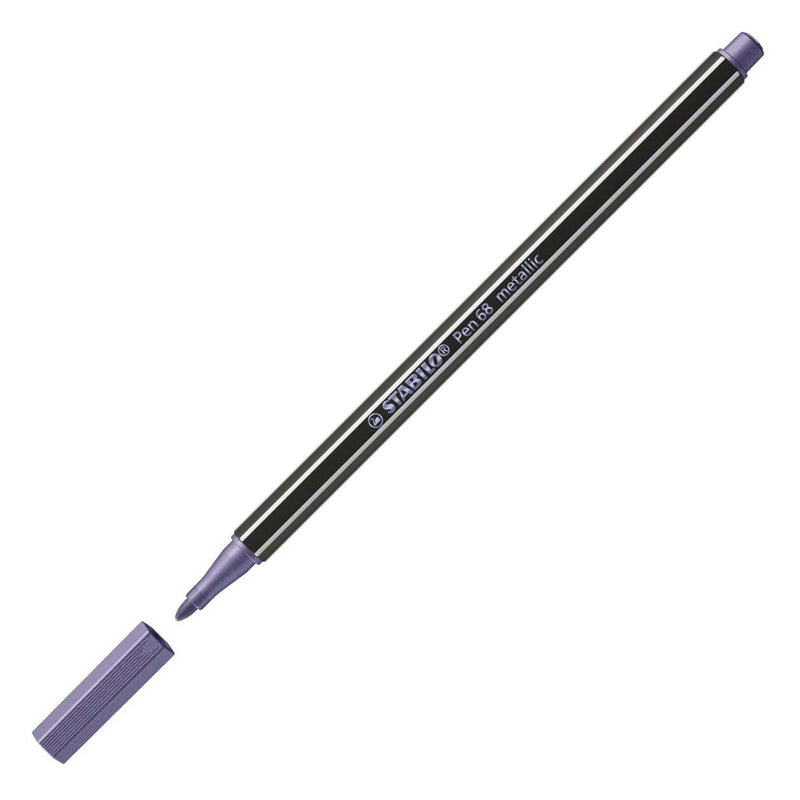Load image into Gallery viewer, Stabilo pen 68 metallic - viltstift - paars (68 855)
