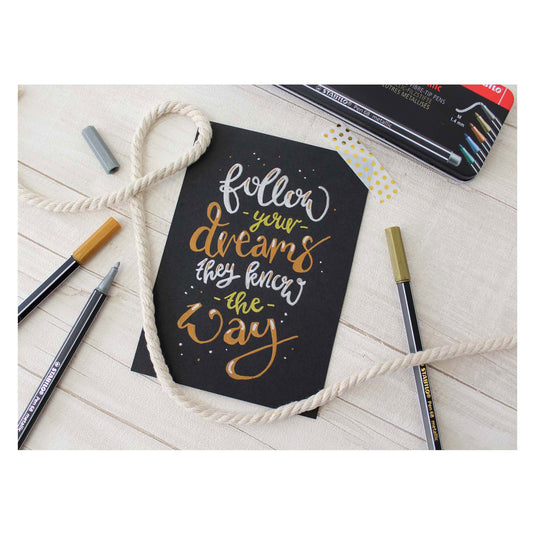 STABILO Viltstift - Metallic Paars (68 855)