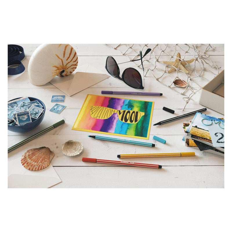 Load image into Gallery viewer, Stabilo pen 68 - viltstift - vergrijsd violet (68 62)
