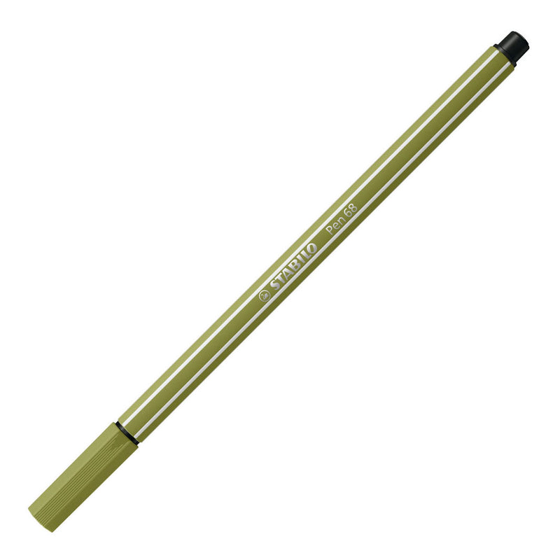 Load image into Gallery viewer, Stabilo pen 68 - viltstift - modder groen (68 37)
