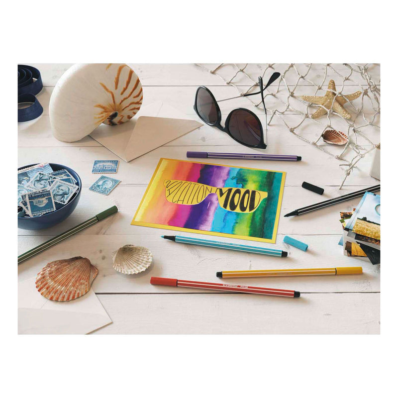 Load image into Gallery viewer, Stabilo pen 68 - viltstift - zwart (68 46)
