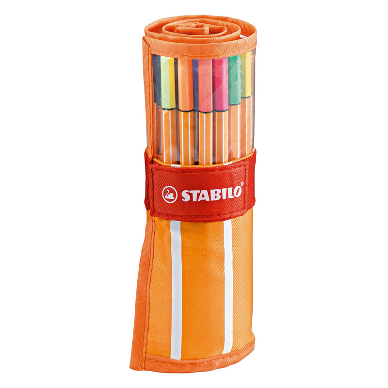 Afbeelding laden in galerijviewer, Stabilo point 88 - fineliner 0,4 mm - rollerset - 30 stuks etui - met 25 standaard + 5 neon kleuren
