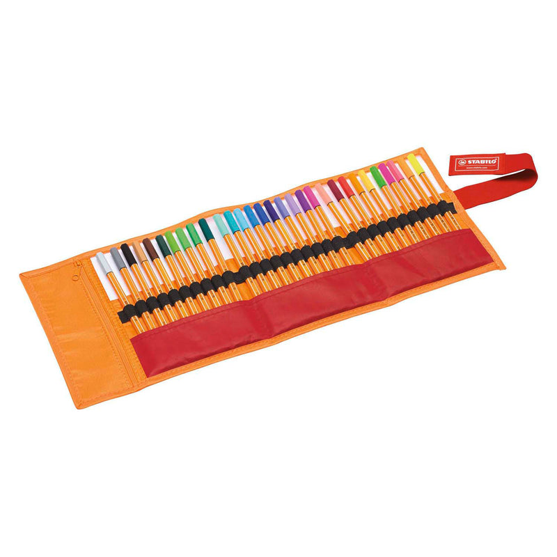 Afbeelding laden in galerijviewer, Stabilo point 88 - fineliner 0,4 mm - rollerset - 30 stuks etui - met 25 standaard + 5 neon kleuren
