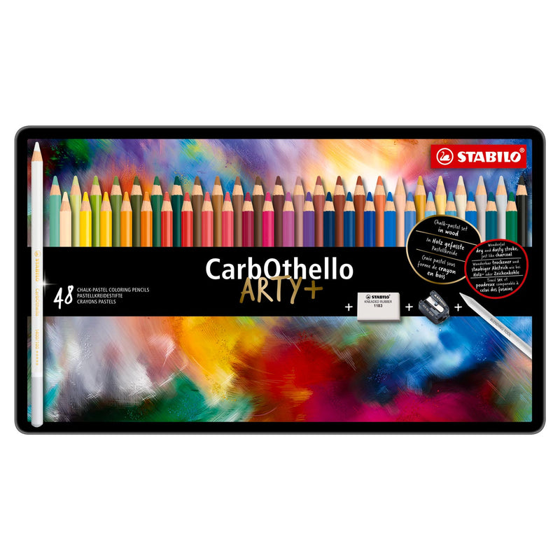 Load image into Gallery viewer, Stabilo carbothello - kalkpastel kleurpotlood - metalen set 48 st.
