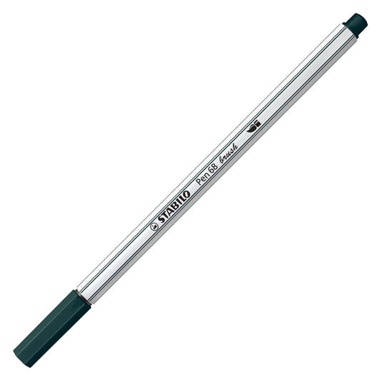 Stabilo pen 68 brush - viltstift - aarde groen (63)
