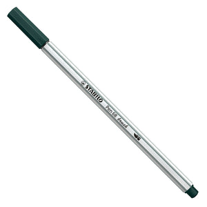 Stabilo pen 68 brush - viltstift - aarde groen (63)