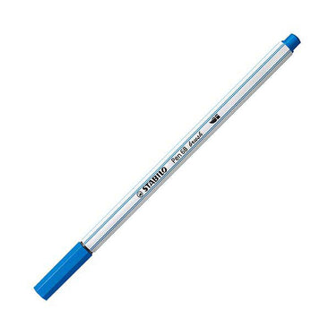 Stabilo pen 68 brush - viltstift - donkerblauw (41)