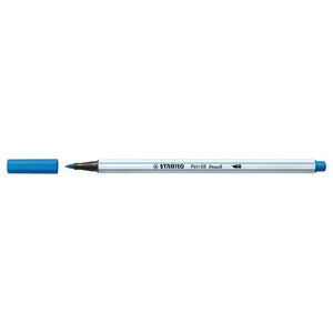 Stabilo pen 68 brush - viltstift - donkerblauw (41)