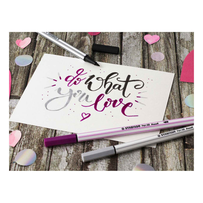 Load image into Gallery viewer, STABILO Pen 68 Brush 41 - Donkerblauw
