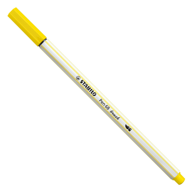 Load image into Gallery viewer, Stabilo pen 68 brush - viltstift - citroen geel (24)
