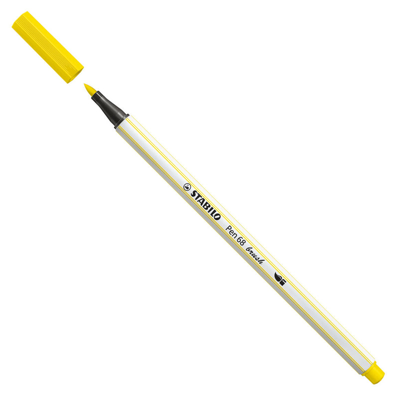 Load image into Gallery viewer, Stabilo pen 68 brush - viltstift - citroen geel (24)

