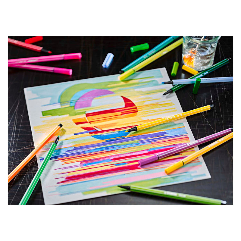 Afbeelding laden in galerijviewer, Stabilo pen 68 - viltstift - arty - set met 12 sets
