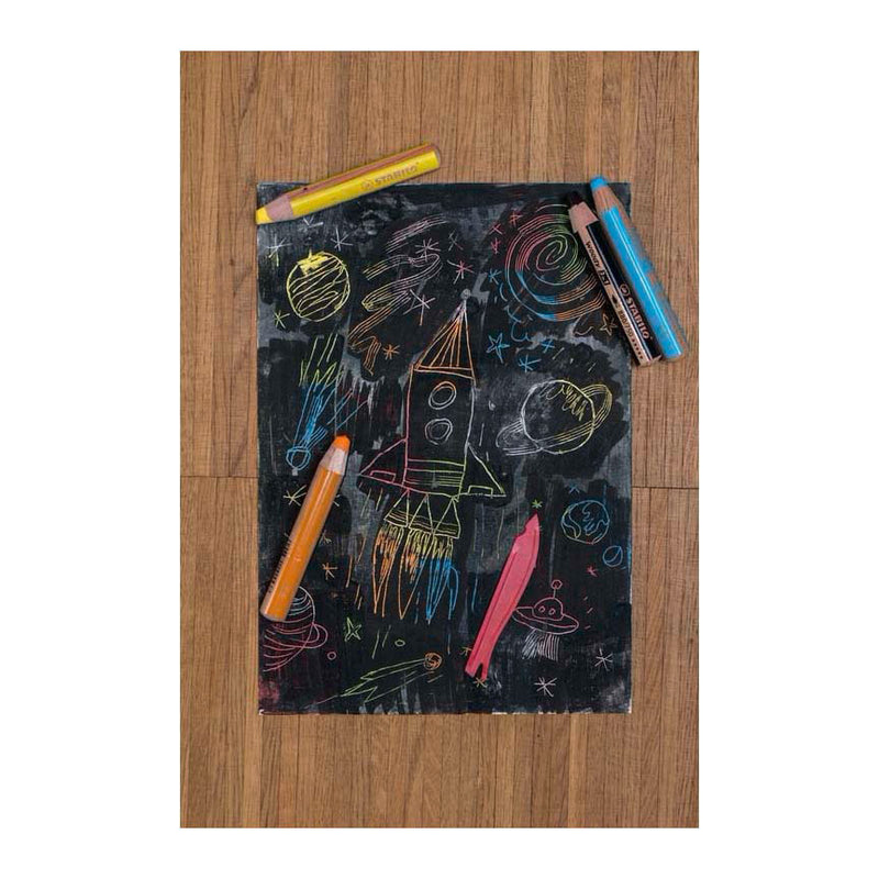 ギャラリービューアに画像をロードする, Stabilo woody 3 in 1 - multitalent kleurpotlood - arty - set 6 st. + puntenslijper
