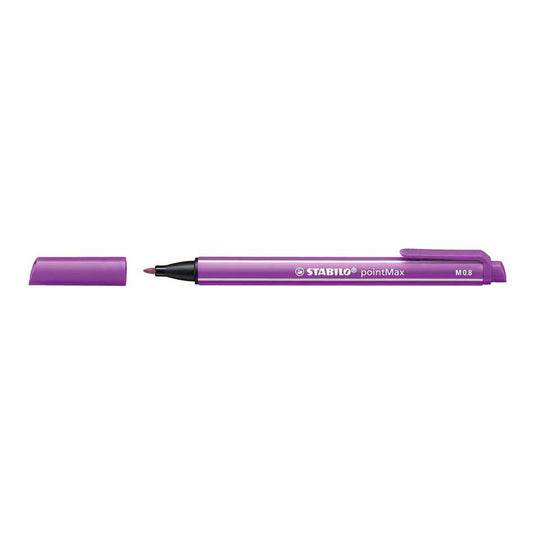 Stabilo pointmax - hardtip fineliner 0,8 mm - arty etui met 15 kleuren
