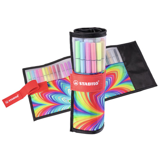 Stabilo pen 68 viltstiften rollerset arty etui a 25