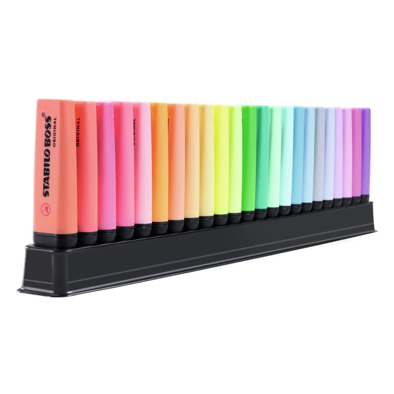 Afbeelding laden in galerijviewer, Stabilo boss original markeerstift deskset - arty 23 stuks - 9 standaard + 14 pastel kleuren
