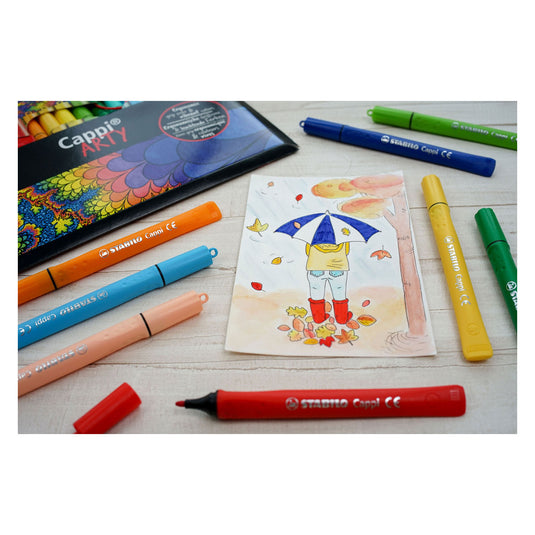 Stabilo cappi - viltstift - arty - set met 18 stuks
