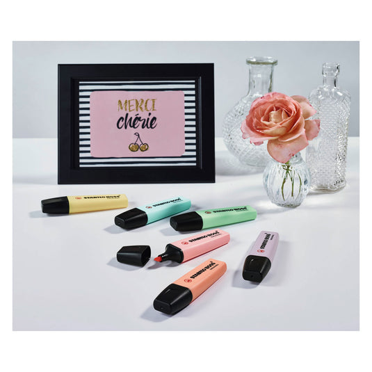 Stabilo boss original pastel - markeerstift - set 4 stuks