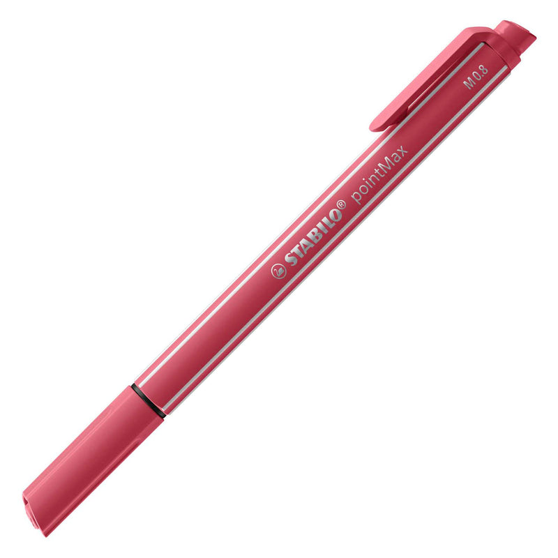 Afbeelding laden in galerijviewer, Stabilo pointmax - hardtip fineliner 0,8 mm - nylon punt - etui met 15 kleuren
