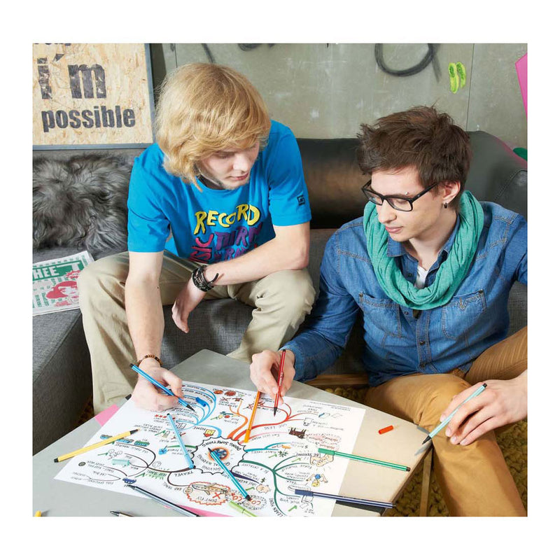 Load image into Gallery viewer, STABILO Pen 68 ARTY Metalen Doos Viltstiften, 66st.
