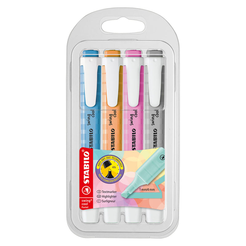 Load image into Gallery viewer, Stabilo swing cool - markeerstift - set met 4 stuks
