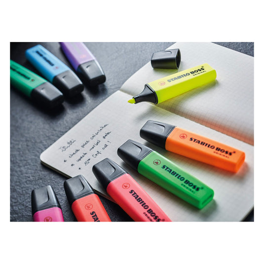 Stabilo boss original markeerstift 4 stuks | 2 stuks