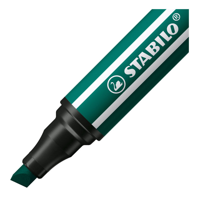 Load image into Gallery viewer, STABILO Pen 68 MAX Viltstift Met Dikke Beitelpunt Turquoisegroen
