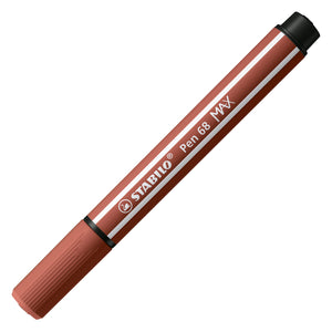 Stabilo pen 68 max - viltstift met dikke beitelpunt - sienna