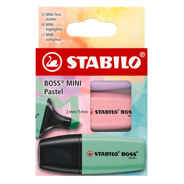 Stabilo boss mini pastel markeerstiften - 3dlg.