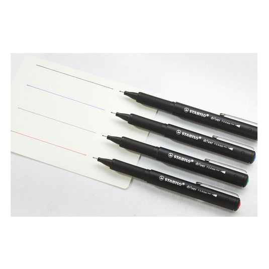 Stabilo dr!ver fijn fineliners - 4dlg.