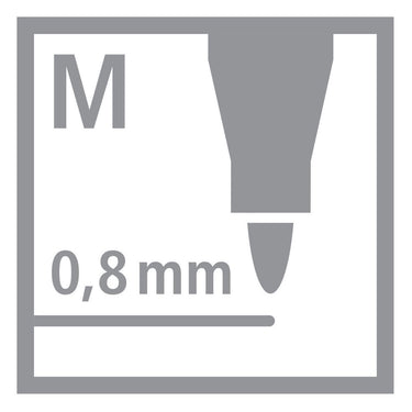 Stabilo viltstift dr!ver eo1089 4-01 medium viltpunt